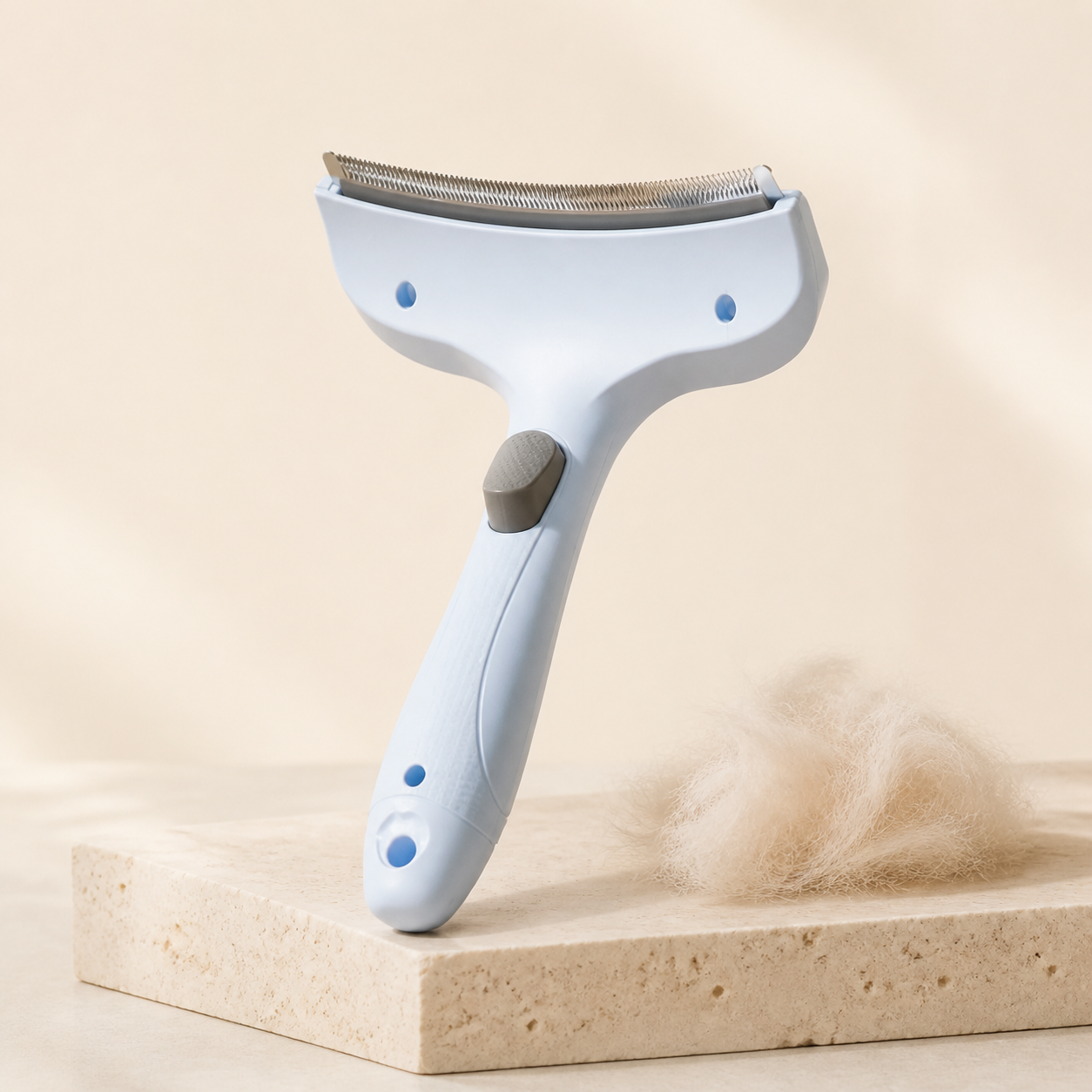 Self-Cleaning Pet Deshedding Comb